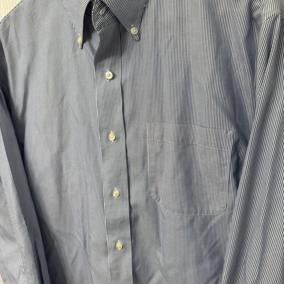 Jos. A. Bank Traveler’s Collection Tailored Fit Pinstripe Dress Shirt - Picture 3 of 7
